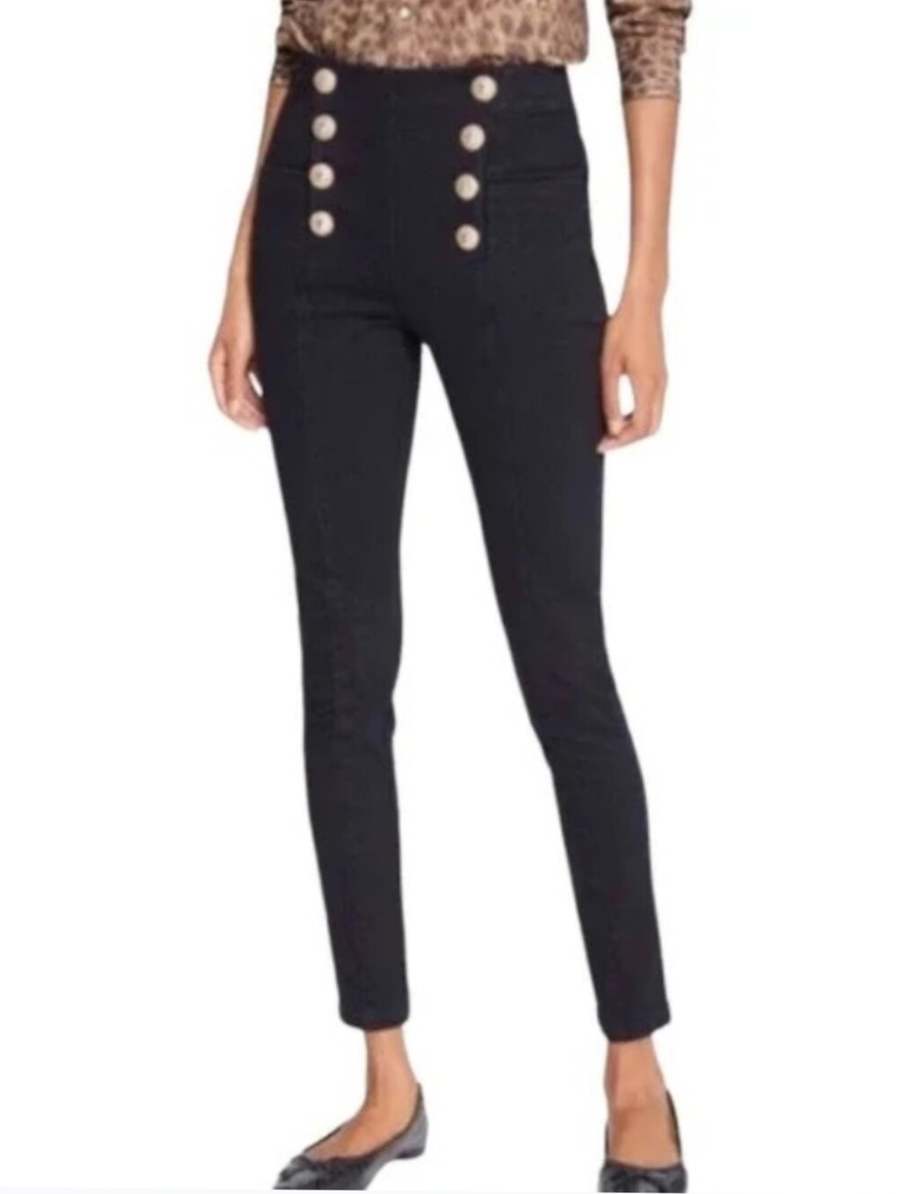J. McLaughlin High-Waist Hastings Sailor Skinny Pants